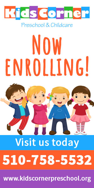 A poster with four children and the words " now enrolling !"